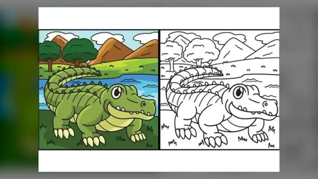 Alligator Coloring Book - Official Feature