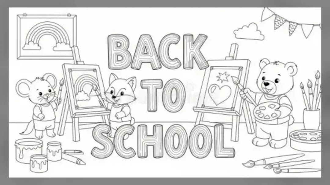Back to School: Animal Coloring - Official Feature