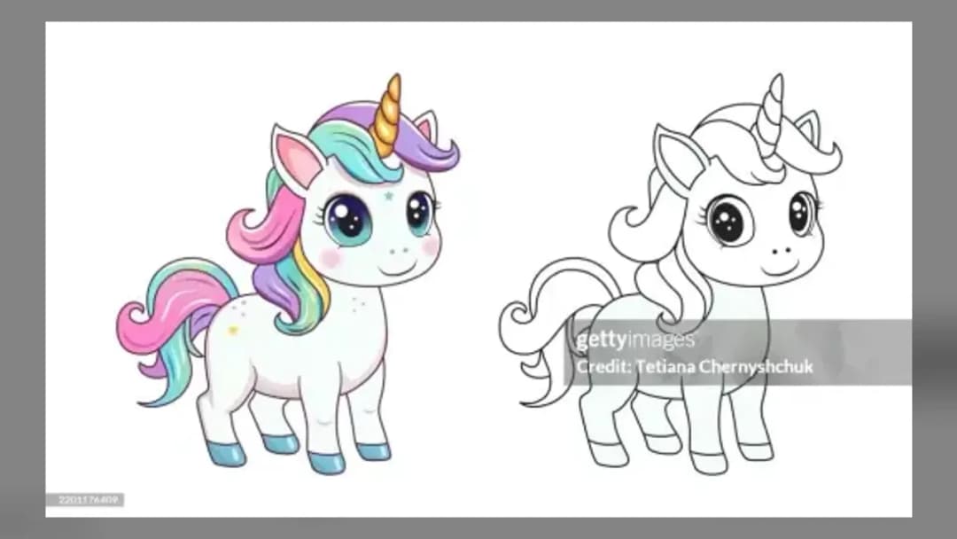 Coloring Book: Fabulous Cute Unicorn - Official Feature