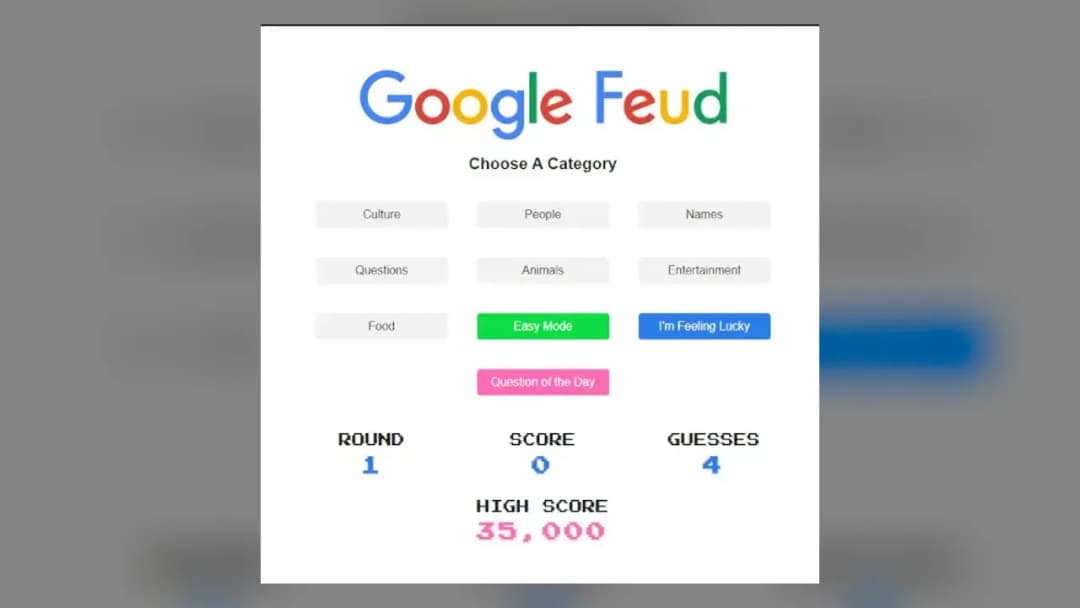 Google Feud - Official Feature