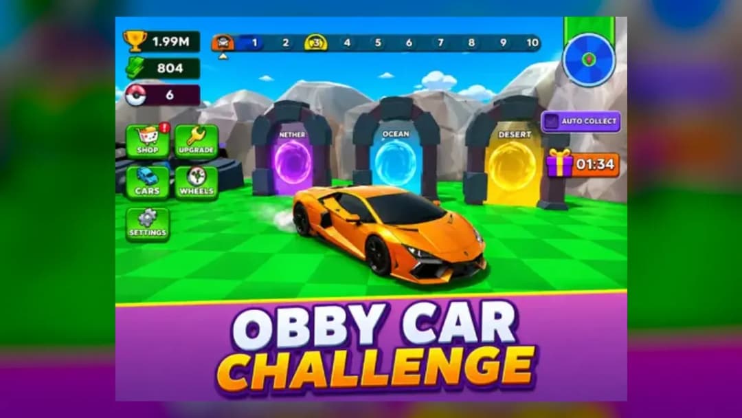 Obby Car Challenge: Drive - Official Feature