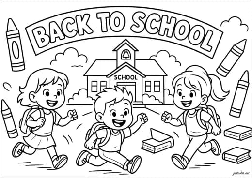 Back to School: Coloring Book