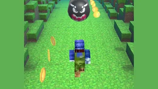 Super Mario Minecraft Runner