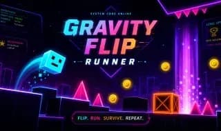 Gravity Flip Runner Description Image