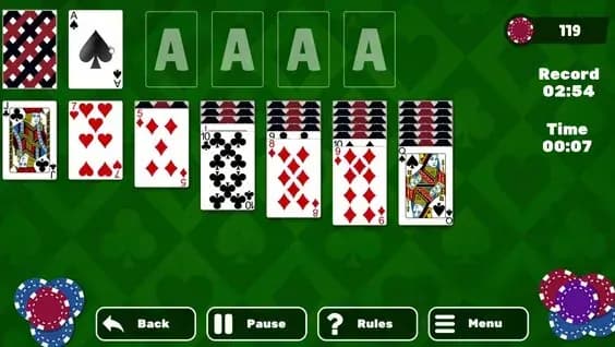 Solitaire for 1 and 3 cards Description Image