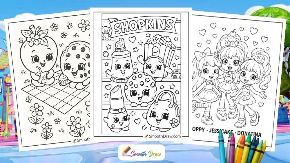 Coloring Book: Shopkins