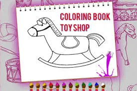 Coloring Book: Toy Shop Description Image